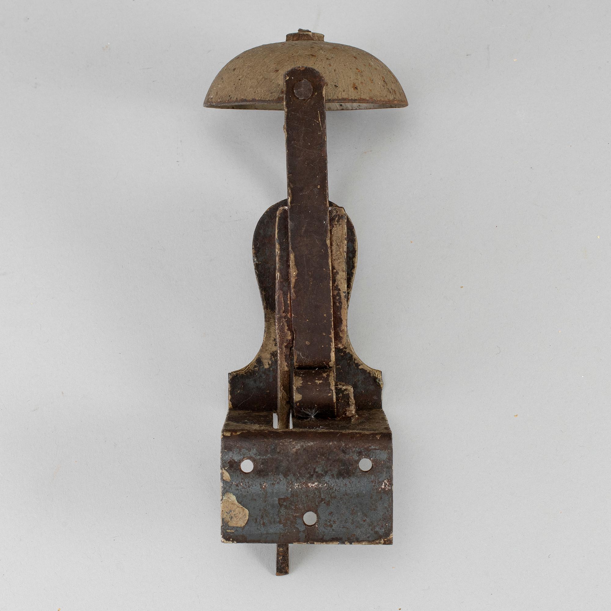 A 19th century iron door bell.