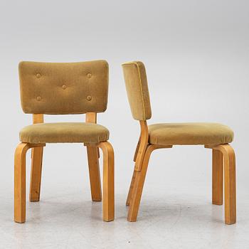 Alvar Aalto, Chairs, 7 pcs, model 62 for O.Y. Huonekalu- ja Rakennustyötehdas A.B. mid-20th century.