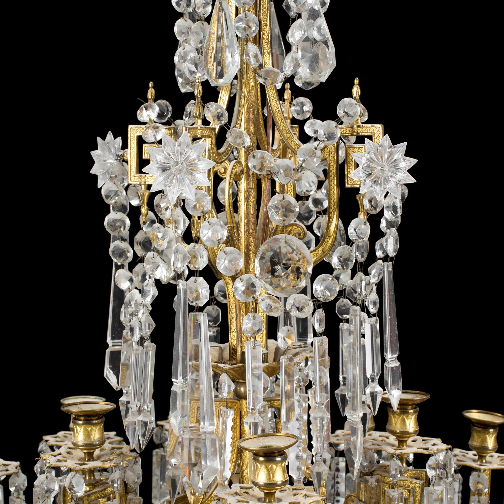 An oscarian chandelier late 19th century.