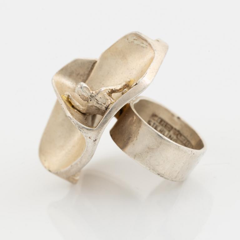 Björn Weckström, a sterling silver ring 'Jaara's dream'. Lapponia, Finland, 1971.
