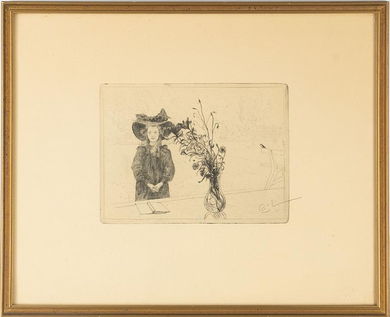 Carl Larsson, "Kersti i svart".