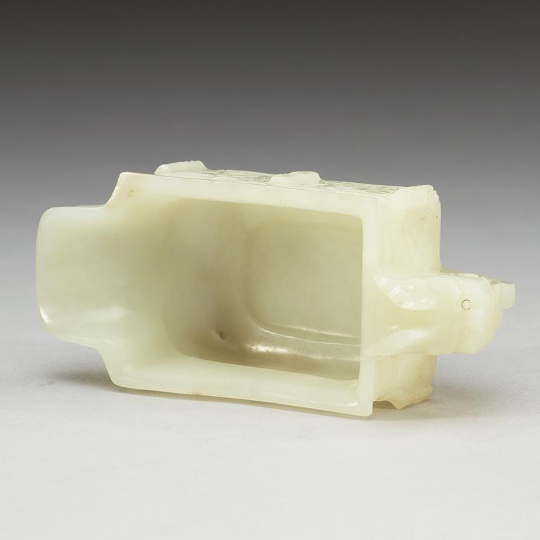 KANNA, nefrit. Qing dynastin (1644-1912).