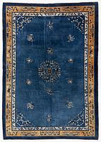 An antique Peking (Beijing) carpet, North China, c  435 x 311 cm.