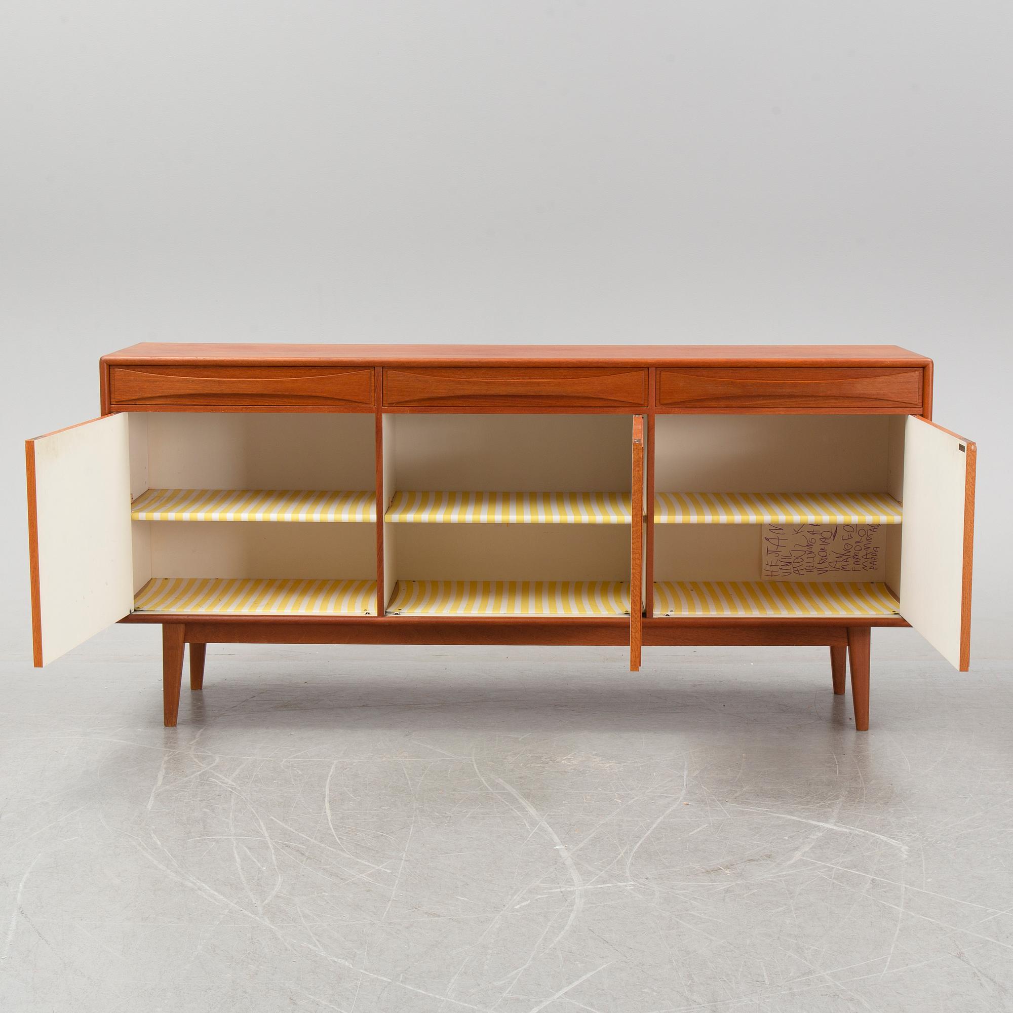 A Scandinavian teak sideboard, 1960s.