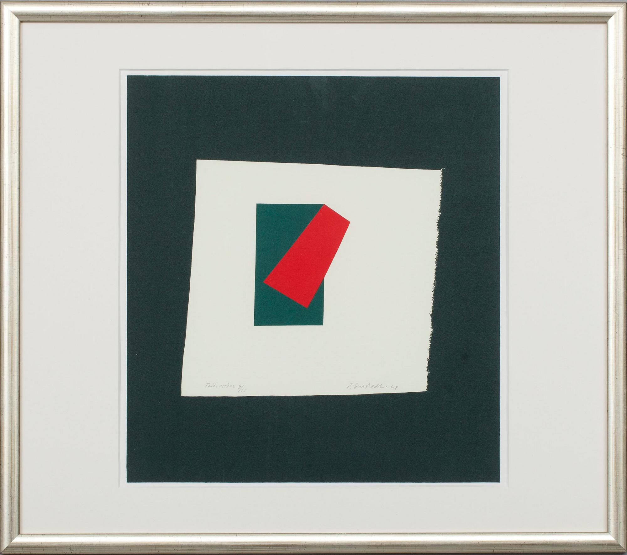 JUHANA BLOMSTEDT, serigrafi, signerad och daterad -09, numrerad Tait. vedos 9/15.