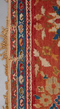 A CARPET, an antik Ziegler Mahal, ca 419,5 x 323,5 cm (as well as 1 cm flat weave at the ends).