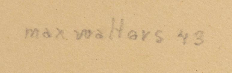 MAX WALTER SVANBERG,  a signed and dated drawing.