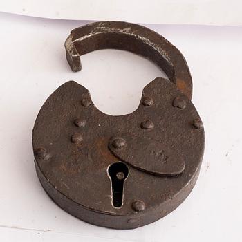 A §9th century metal chest.