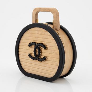 Chanel, A 'Beech Wood Vanity Case' from the Cruise 2022 Collection.