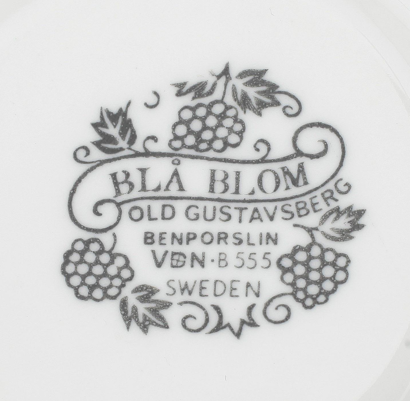 KAFFE samt MATSERVIS, 69 delar, porslin, "Blå blom", Gustavsberg, 1900-tal.