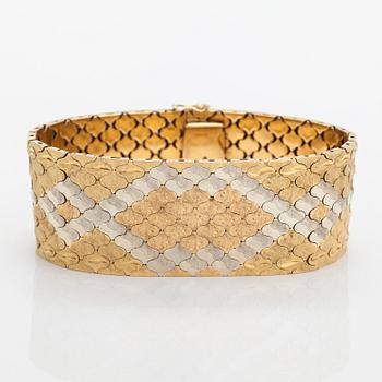 Armband, ca 18K guld, Italien.