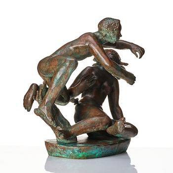 Carl Milles, "Lek med fiskar" (Play with fishes).