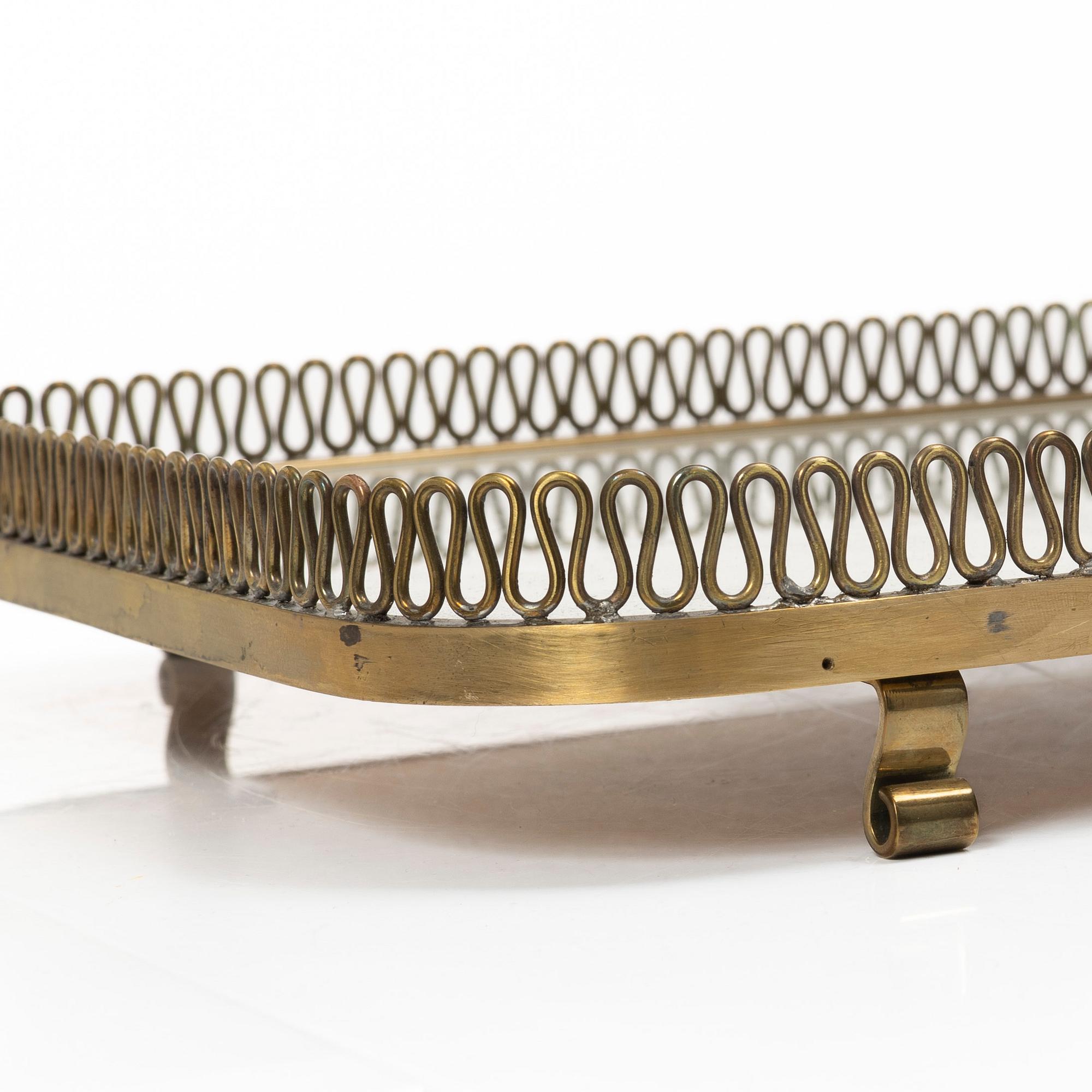 A Swedish Modern table plateau, 1940s-50s.