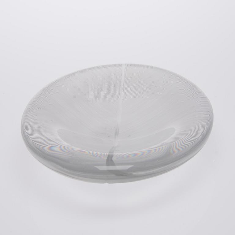 SKÅL, glas, "Lehti" (Blad) 3337, Tapio Wirkkala, Iittala, usignerad.