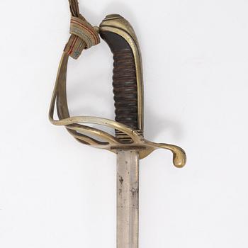 A 19th Century sabre with scabbard.
