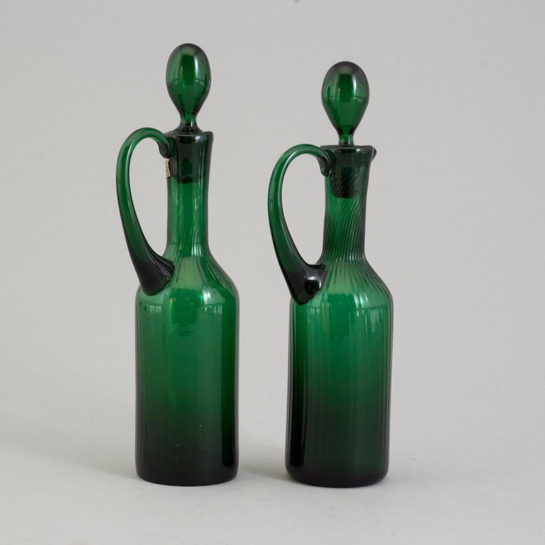 Two glass jars by Nason Moretti, Murano.