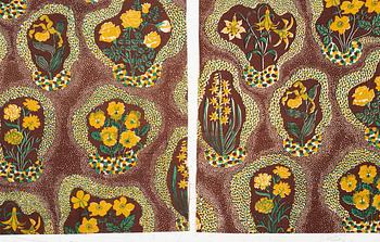 Josef Frank, a pair of 'Catleya' curtains, Svenskt Tenn Company.