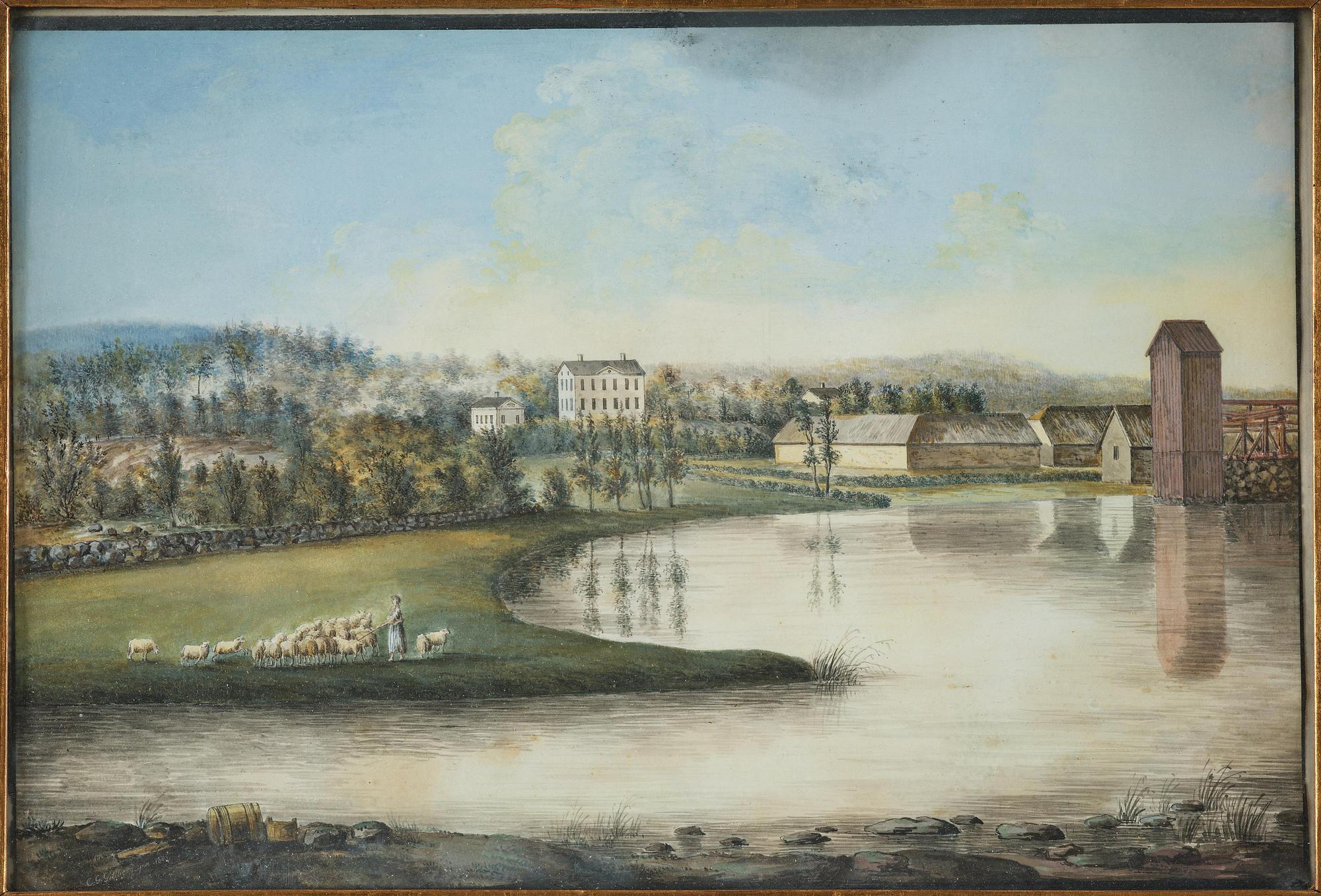 Carl Gustaf Gillberg, Vyer över bruk, ett par.