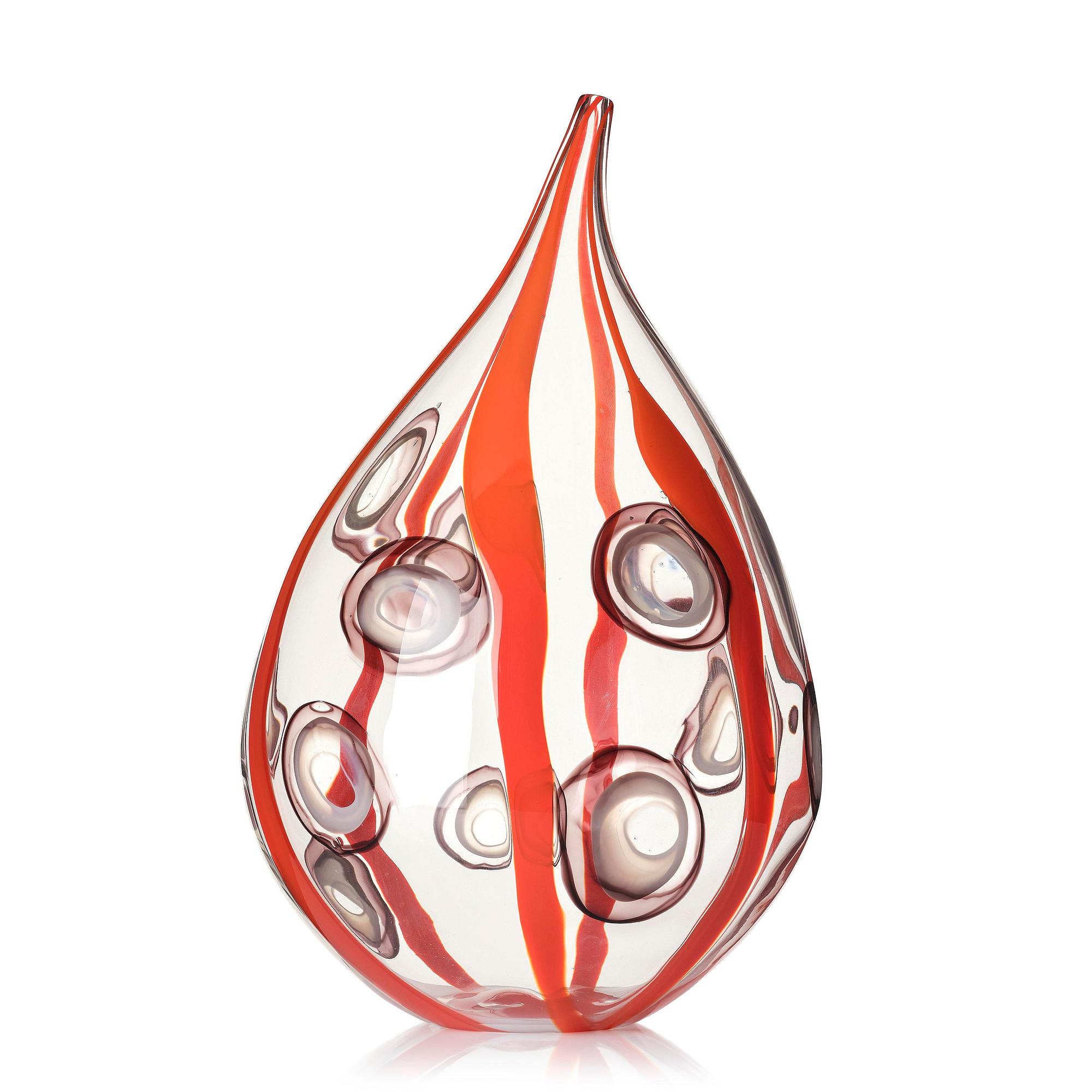 Ann Wåhlström, a unique glass vase, "Bulb IX", Tacoma, Seattle, USA 2003.