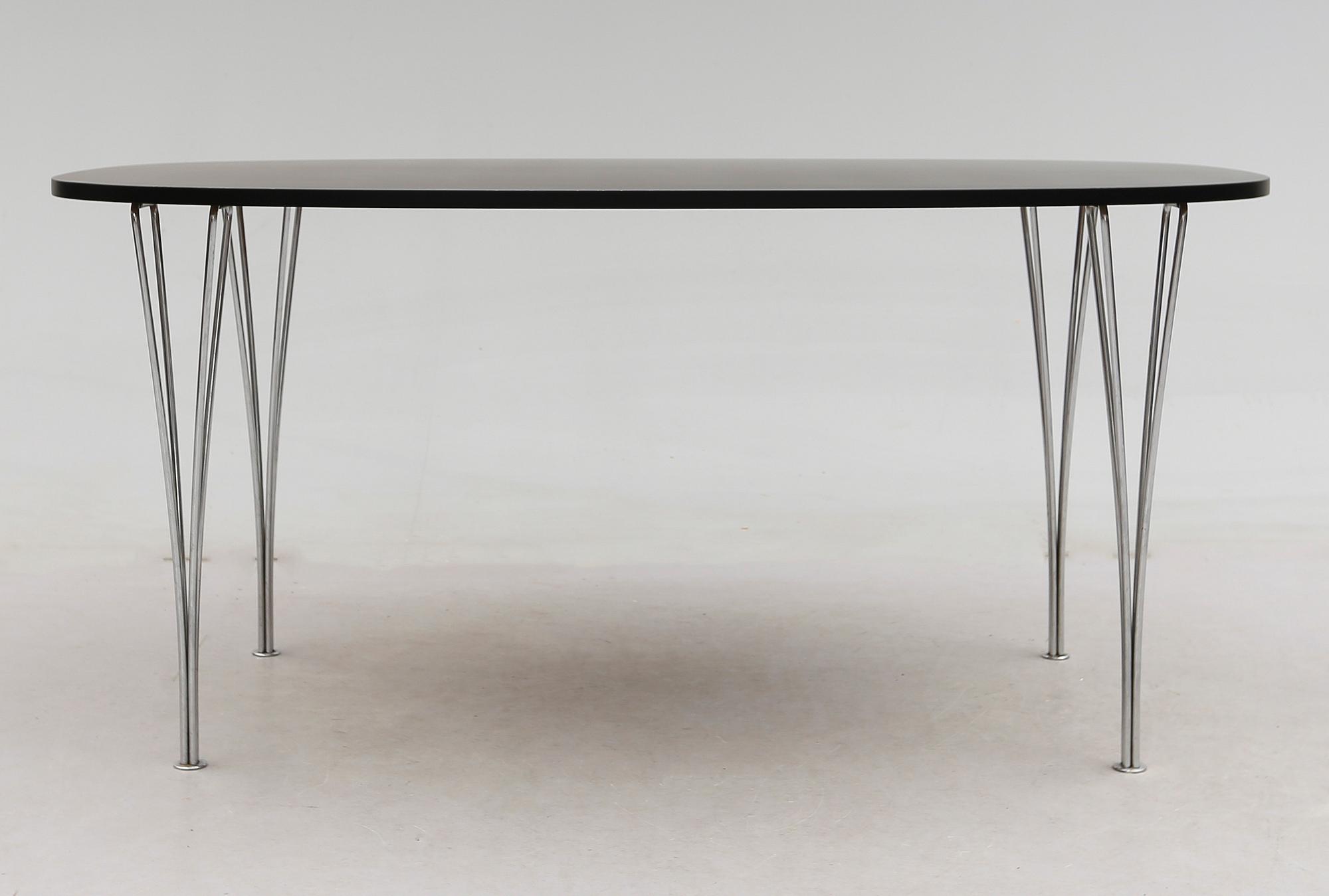 MATBORD, "Superelips", design Piet Hein & Bruno Mathsson, för Fritz Hansen, 1900-talets andra hälft.