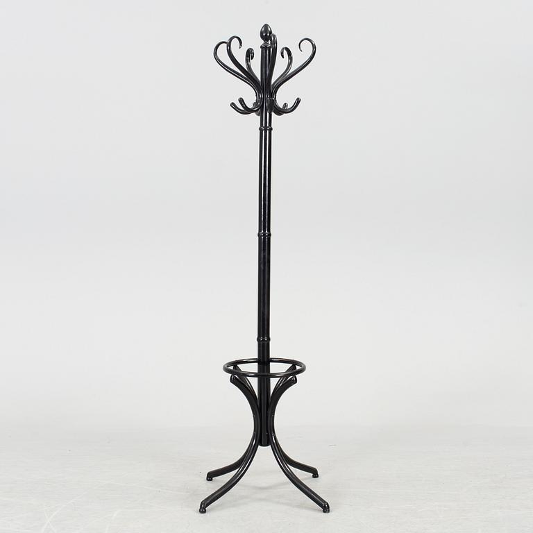 A 20th century wooden hat and coat stand.