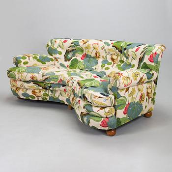 A model 968 sofa by Josef Frank for Firma Svenskt Tenn.