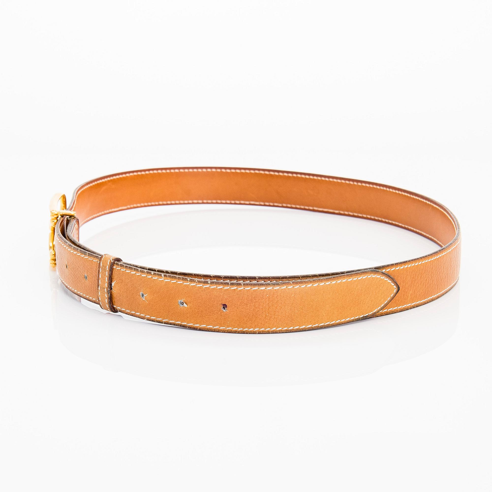 Hermès, a leather belt, year 1980.