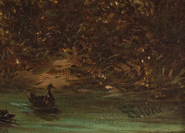 WILLIAM STONE, olja på duk, signerad, England, 1800-tal.