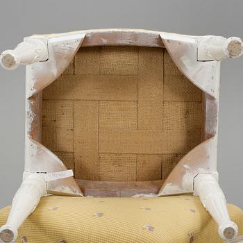 TABURETTER, ett par, Sengustavianska, 1800-talets första hälft.