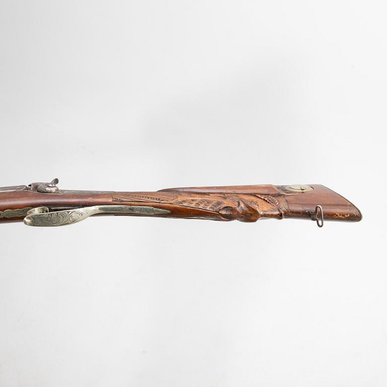 Hagelgevär slaglås, Damas Fin, Belgien, 1800-talets mitt / senare del.