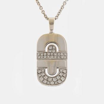 Bulgari, "Parentesi" necklace, white gold and brilliant cut diamonds.