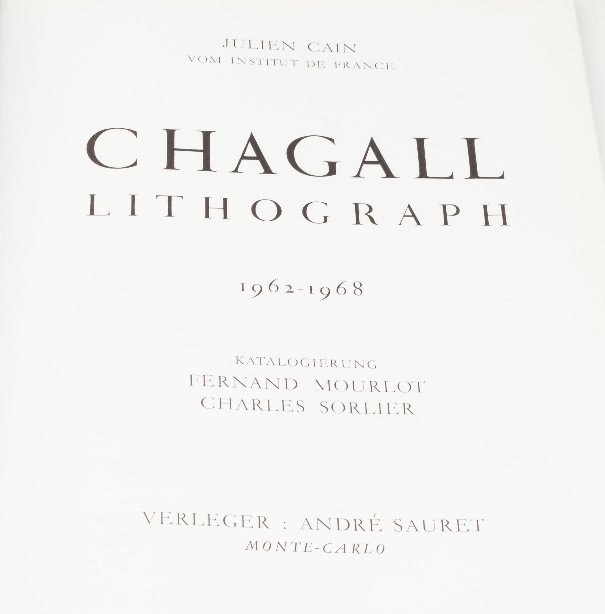 BÖCKER, "Chagall Lithographe II, 1957-62" & "Chagall Lithographie III, 1962-1963". 12 + 2  litografier.