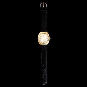 ARMBANDSUR, guld på stål, Junghans, 1900-talets mitt.