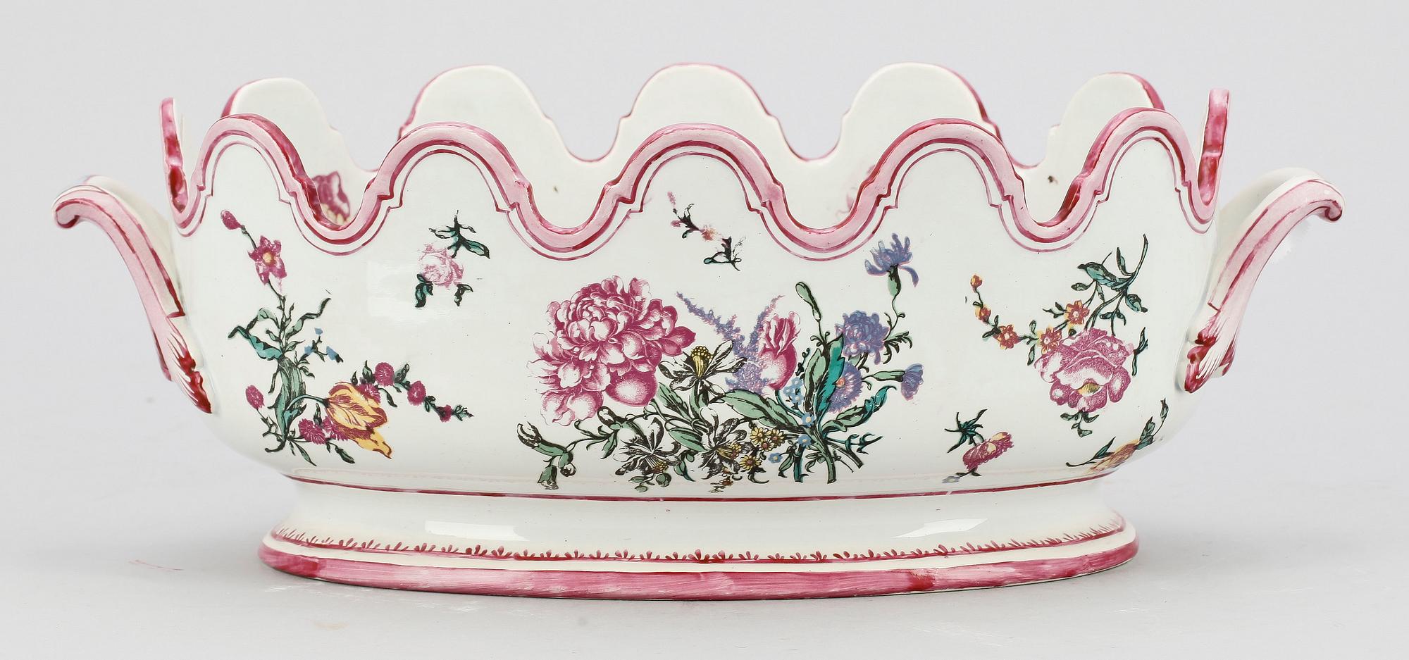 JARDINIÈRE, fajans, Gien, Frankrike, tidigt 1900-tal.