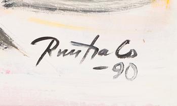 EINO RUUTSALO, acrylic on canvas, signed and dated -90.