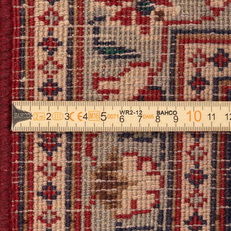 Carpet, Meshed, old, approx. 280 x 185 cm.