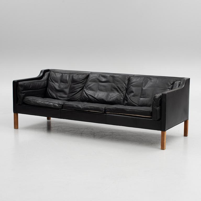 Børge Mogensen, a model '2213' sofa and a model 2431 armchair, Fredericia Stolefabrik, Denmark.