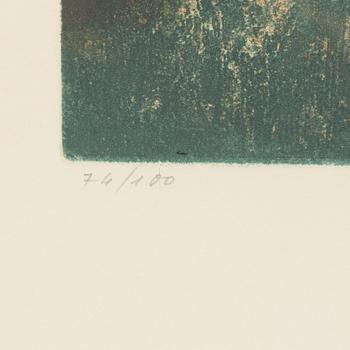 Roberto Matta, akvatintetsning, 1975, signerad 74/100.