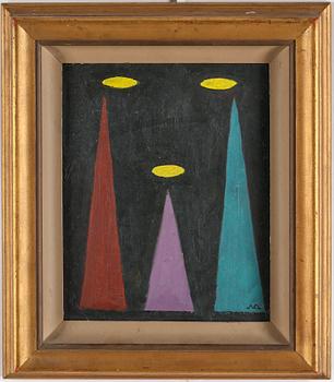 ARNE ÖDBERG, oil on panel, signed with monogra. Dated -54 verso.