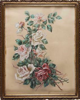OKÄND KONSTNÄR, blandteknik, signerad Marcelle Lepetit daterad 1913.