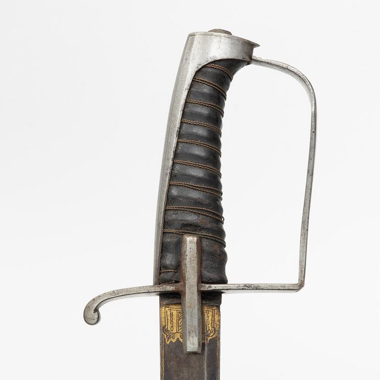 A  Swedish officer's sabre, second half of the 18th Century.