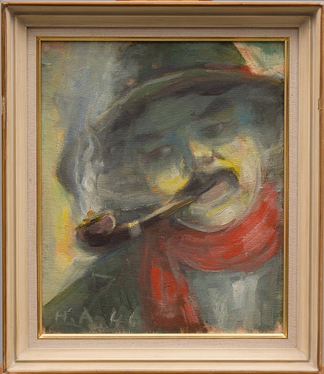 HANNES AUTERE, olja på duk, uppfodrad på kartong, signerad H.A. och daterad -46.