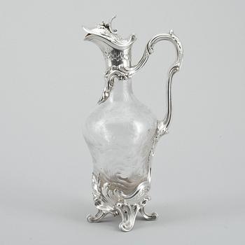 VINKARAFF, silver, glas, rokokostil, Paris, Frankrike, sent 1800-tal.