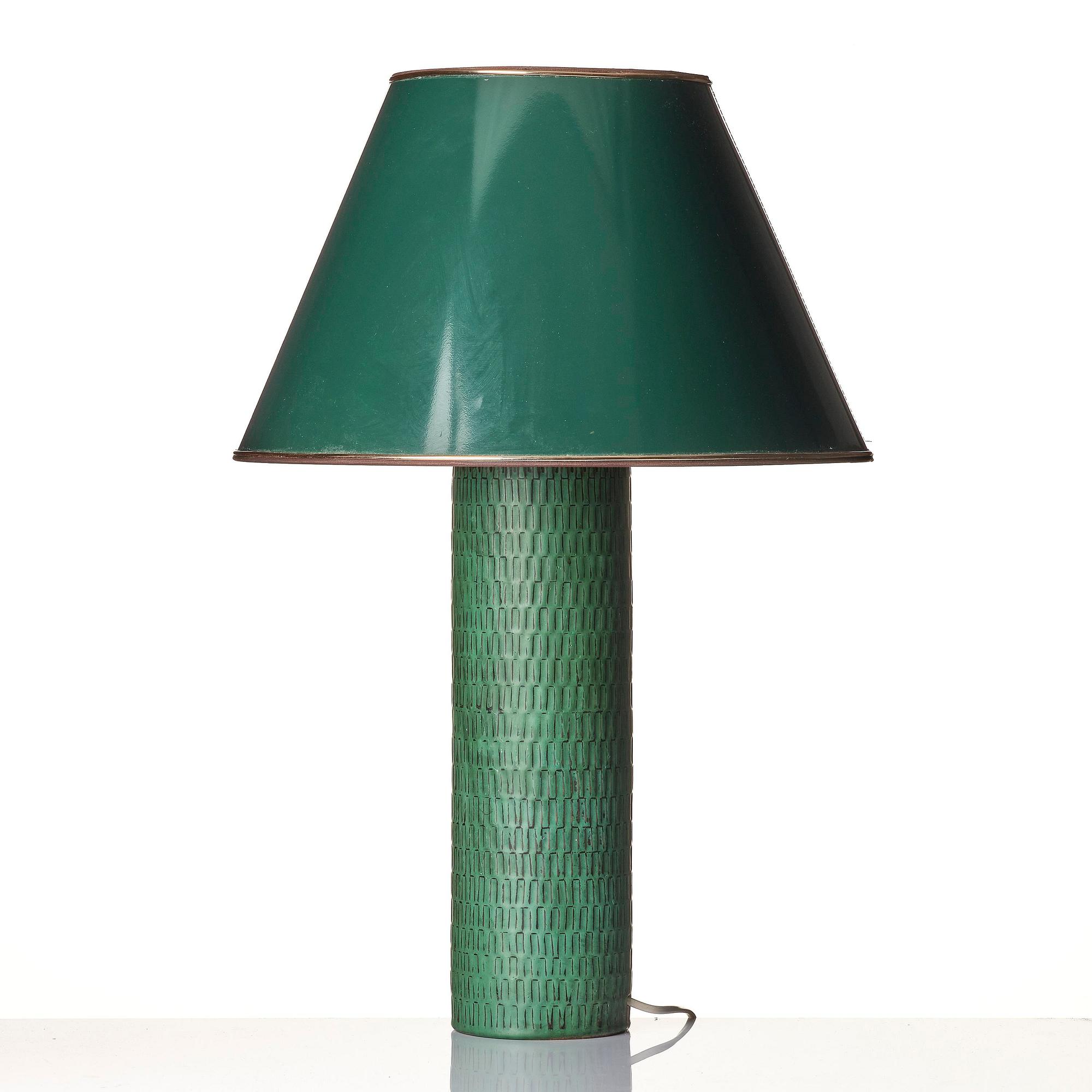 Stig Lindberg, a stoneware table lamp, Gustavsberg Studio 1967.