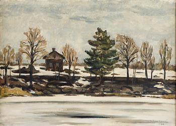 Mikko Laasio, Cottage in a Winter Landscape.