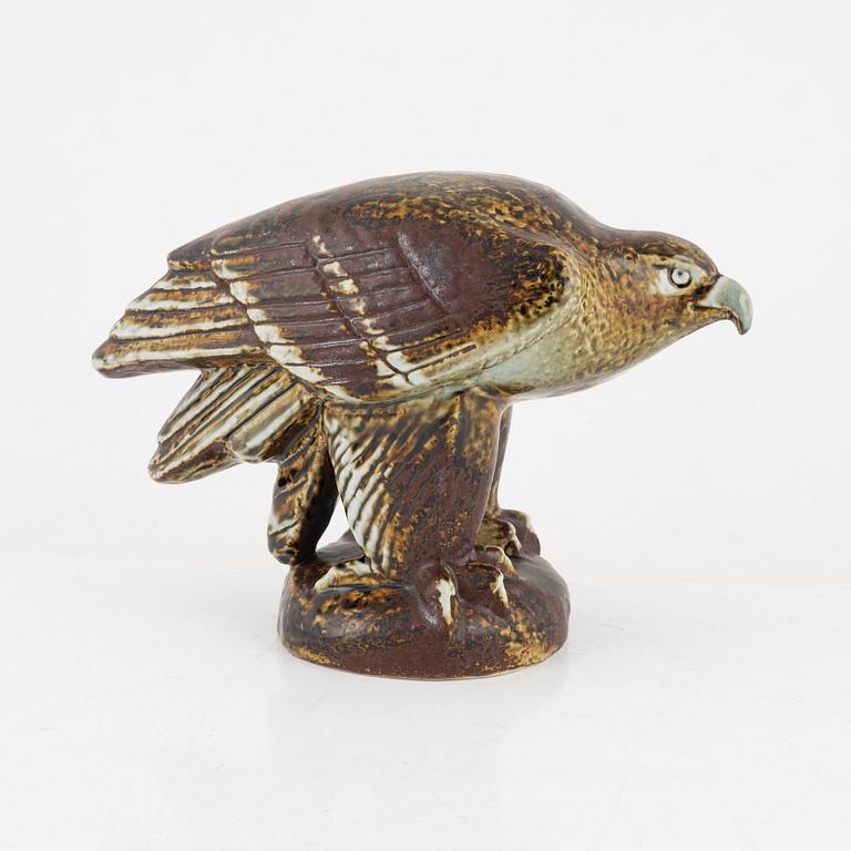 Lisa Larson, a stoneware figurine of a white-tailed eagle, for Nordiska Kompaniet in cooperation with WWF, Gustavsberg.