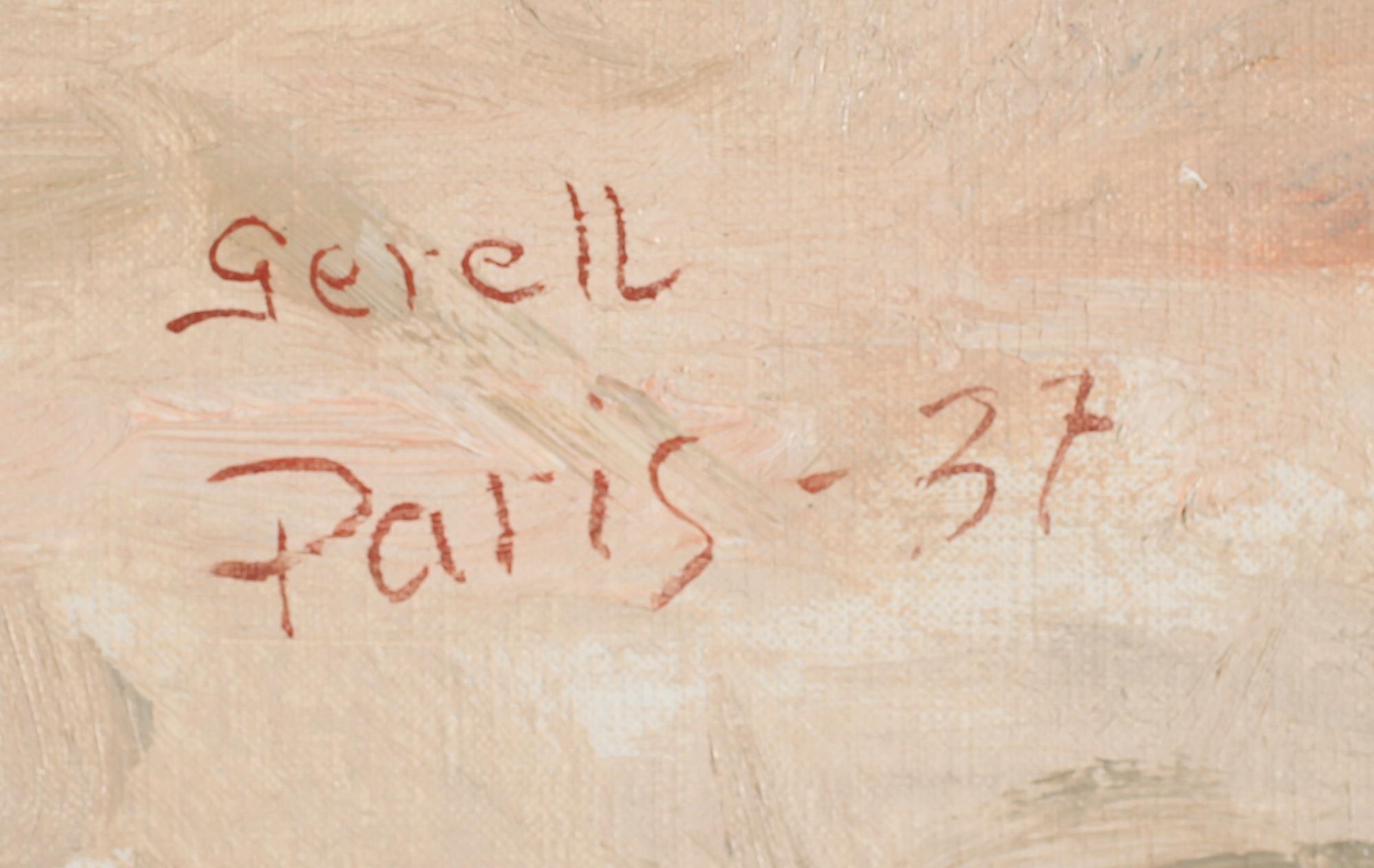 GRETA GERELL, olja på duk, signerad Paris -37.