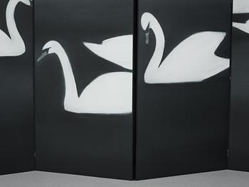 Mats Gustafson & Maharam Digital Projects, screen/room divider, executed for "Reclaiming Beauty" at Millesgården 2023.