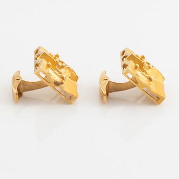 Cufflinks, a pair, 18K gold.