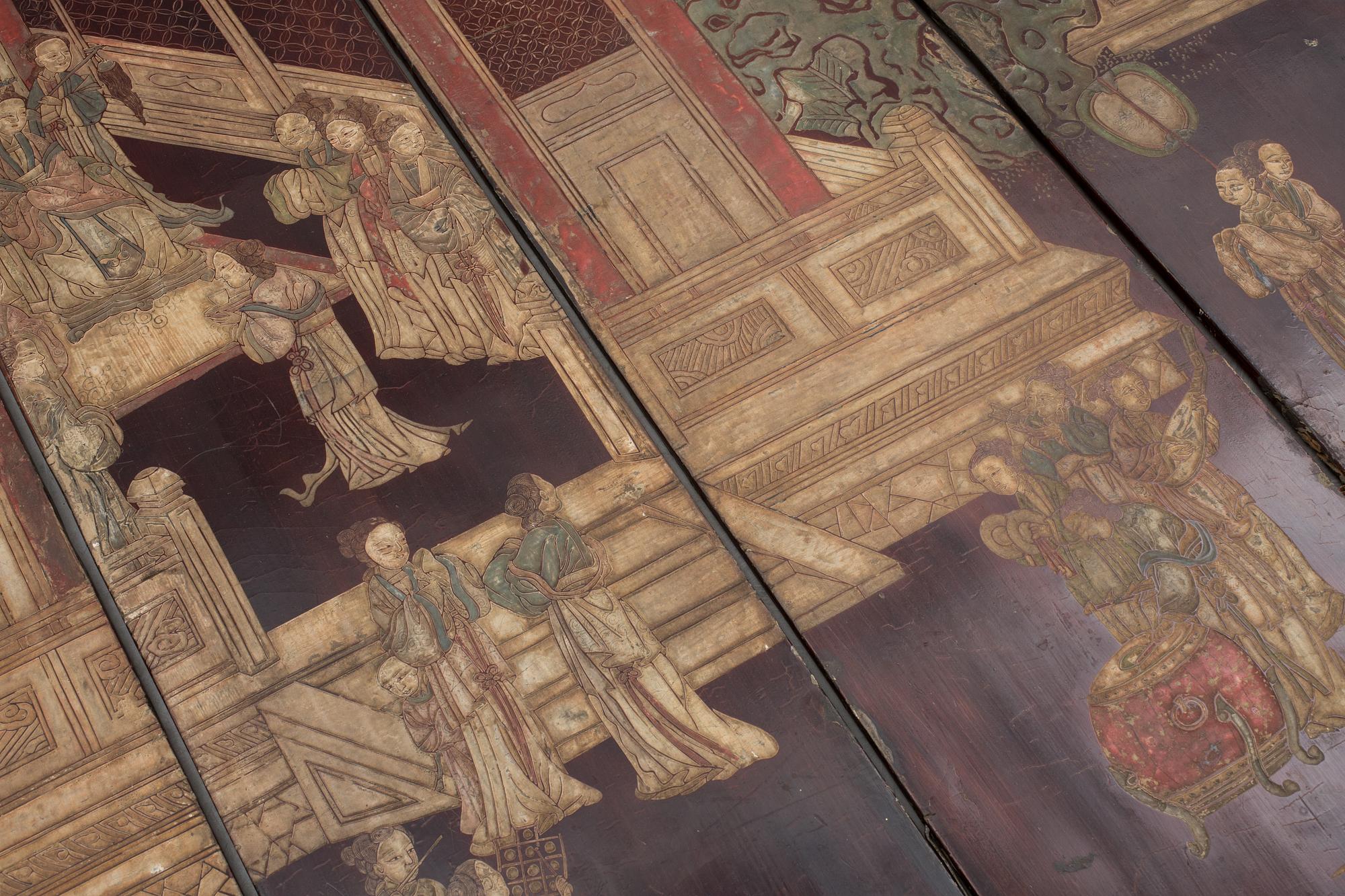 VIKSKÄRM, Kina. 1800-tal.